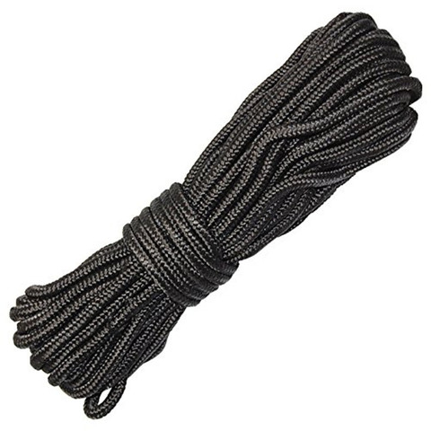 5mm x 15m 50ft Black Utility Rope Boating Awnings Camping Fishing Cadets AA7634 ► Photo 1/1