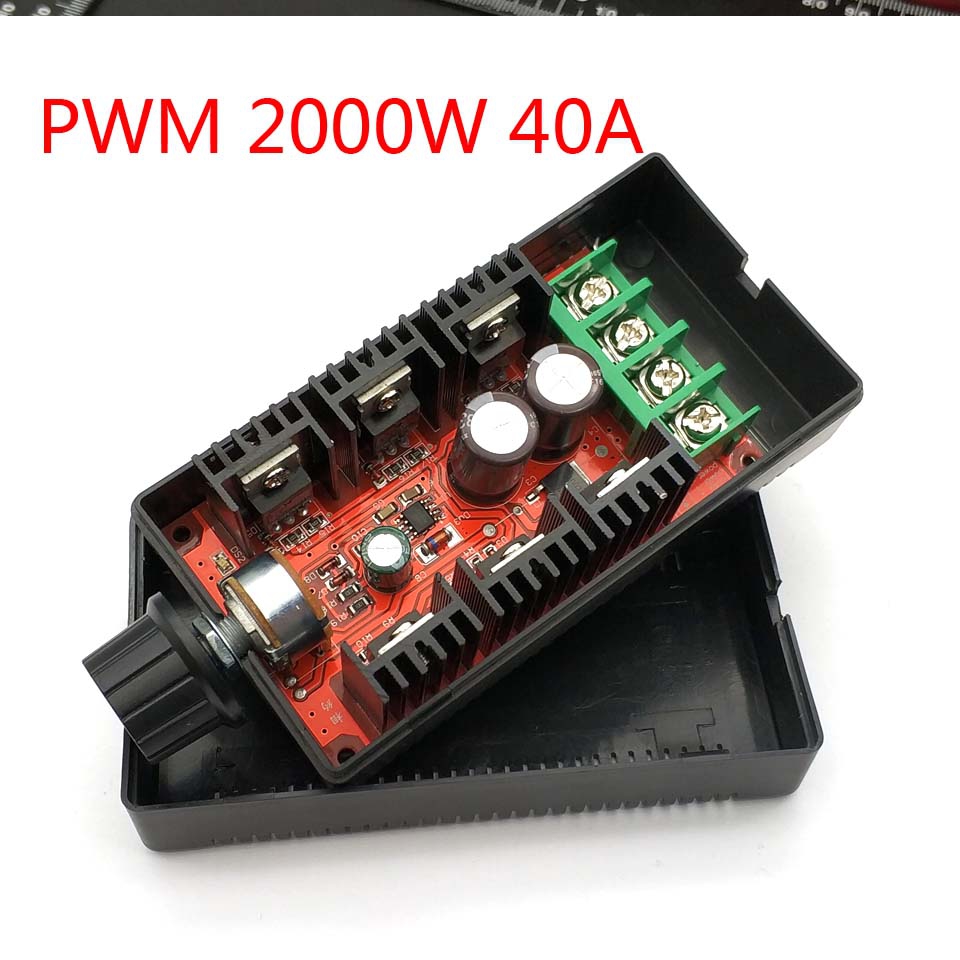 2000W 12V 24V 48V MAX 40A DC Motor Speed Controller PWM HHO RC Regulator 
