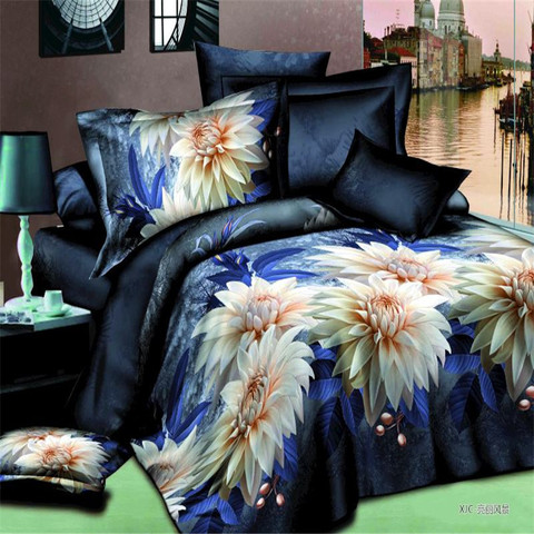 Unihome Home Textiles,3D bedding sets, 4Pcs of duvet cover bed sheet pillowcase,bedclothes,Free shipping ► Photo 1/1