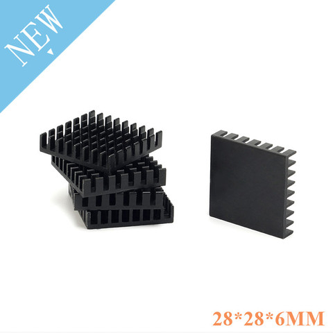 10 pcs Radiator Aluminum Heatsink Extruded Profile Heat Dissipation For Electronic 28X28X6mm Drop ship ► Photo 1/1