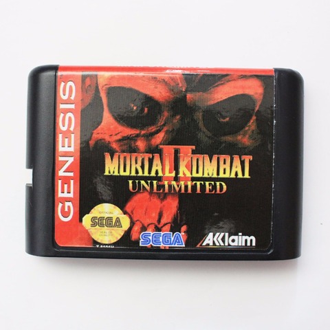 Mortal Kombat II Unlimited 16 bit SEGA MD Game Card For Sega Mega Drive For Genesis ► Photo 1/4