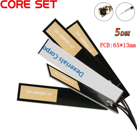 5PCS 5DBI PCB Built IN Circuit Board Antenna GSM/GPRS/CDMA 2G 3G 4G 1.13 Line 15cm Long IPEX Connector ► Photo 1/1