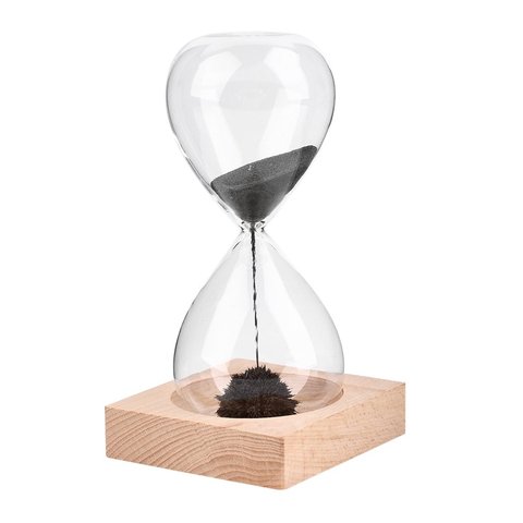 glass Hand-blown Timer clock Magnet Magnetic Hourglass ampulheta crafts sand clock hourglass timer Gift Home Decor ► Photo 1/5