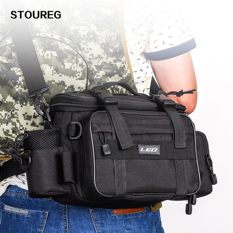 Waterproof Fishing Bag 1000D Men Women Multifunctional Outdoor Waist Shoulder Bag Case Reel Lure Bag Fishing Tackle Storage ► Photo 1/1