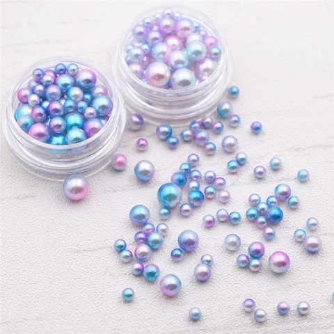 one box plastic pearl beads 2.5-5.5mm mixed tiny ball beads for glass globe Resin Silicone Mould silicon mold filler charms ► Photo 1/6