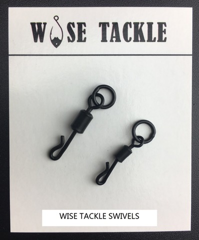 50PCS X Wise Tackle Quick Change Swivel with Ring in Anti Glare Colour- Size 4,7 ( UK size 8,11 ) - Carp Terminal Tackles ► Photo 1/6