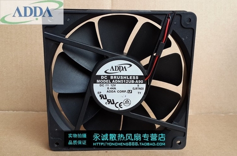 135x135x25mm cooling fan FOR ADDA ADN512UB-A90 13525 12V 0.44A  13.5cm dual ball bearing chassis fan ► Photo 1/1