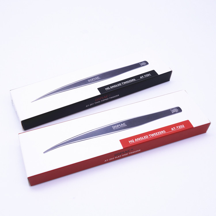 HG Angled Tweezers New DSPIAE AT-Z01 Thin-Tipped Tweezer 