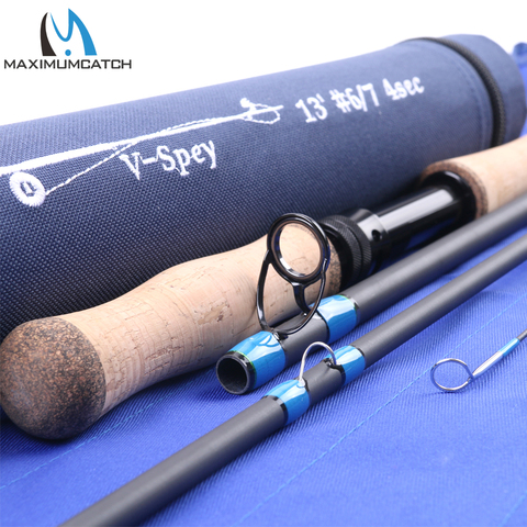 Maximumcatch Spey Fly Rod 12'6''/12'9''/13'/14' Fly Fishing Rod Medium-Fast Action With Cordura Tube Carbon Fly Rod ► Photo 1/6