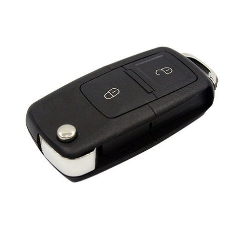 HAUSNN 2 Buttons Remote Flip Folding Car Key Shell for VW Volkswagen MK4 Bora Golf 4 5 6 Passat Polo Bora Touran Key Case ► Photo 1/5