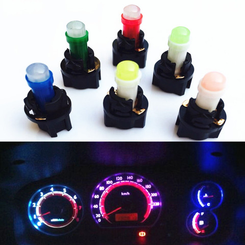 10PCS Car Interior LED Dashboard Light Bulb T5  27 74 85 18 COB LED Auto Instrument Cluster Lamp With Holder Socket ► Photo 1/6