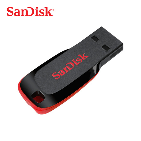 SanDisk USB Flash Drive Cruzer Blade U Disk 8GB 16GB 32GB Mini Pen Drive 64GB 128GB USB 2.0 Flash Memory Stick (SDCZ50) ► Photo 1/3