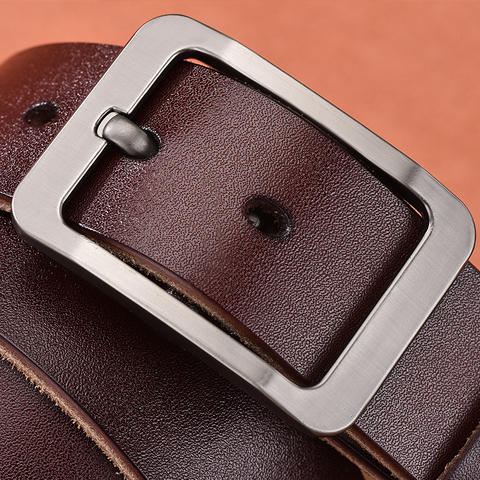 [DWTS]Cow leather belt men male genuine leather strap belts for men buckle fancy vintage jeans cintos masculinos ceinture homme ► Photo 1/6