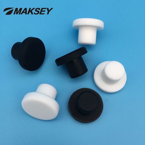 MAKSEY Silicone rubber T type Plug Stopper Female Male Round caps 9mm 9.5mm 10mm 10.5mm 11m Plastic Test Tube caps Hole Masking ► Photo 1/6