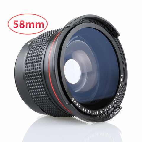 0.35x Fisheye Wide Angle Lens 58mm with a Macro Lens for Canon EOS 1100D 650D 600D 550D 500D LF277 ► Photo 1/1