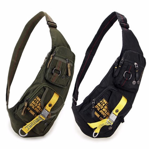 High Quality Nylon Men Cross Body Messenger Shoulder Bag Military Assault Male Sling Knapsack Chest Bags mini Day Back Pack ► Photo 1/6