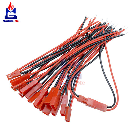 10 Pairs 100mm 10cm JST Male Female Connector Plug Cable For RC BEC Battery Helicopter DIY FPV Drone Quadcopter ► Photo 1/6