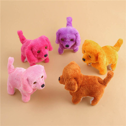 Cute Walking Barking Toy Funny Electric Short Floss Electric Moving Dog Children Kids Toys M09 ► Photo 1/6