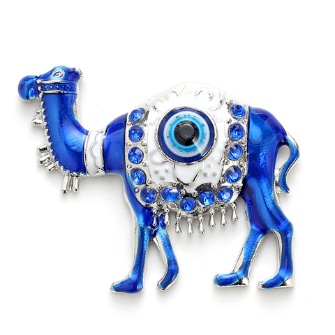Alloy lucky Evil Eye Camel of Tang Tri Color Charms  Round  Strong Magnets Rare Earth Neodymium Magnet Car stickers Or Fridge Ma ► Photo 1/6