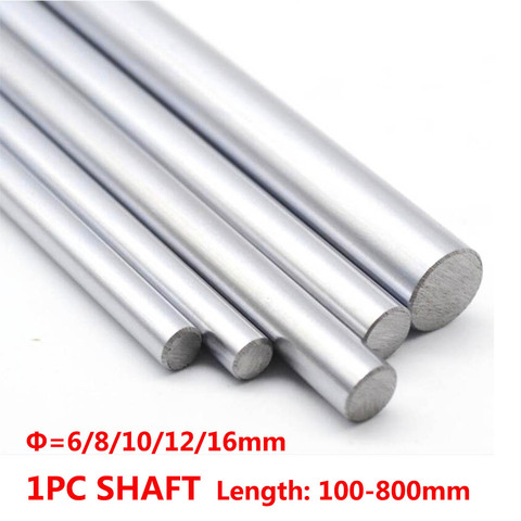 1PC 6mm 8mm 10mm 12mm 16mm OD Linear Shaft Length 100-800mm Cylinder Liner Rail for 3D Printer Axis CNC Parts ► Photo 1/6