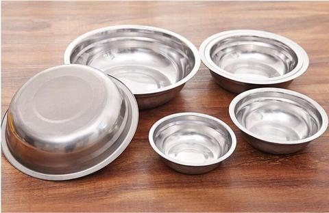 1PC New 6 Size Stainless Steel Soup Bowls Multi-function Round Soup Pot Soup Palte Dishes Kitchen Tools  LF 133 ► Photo 1/6