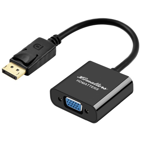 HDmatters Displayport to VGA adapter converter cable DP male to VGA female ► Photo 1/5
