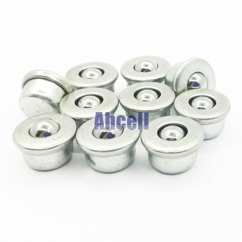 10pcs 8mm ball pressed metal 5kg load weight mini Ball transfer unit CY-8H small miniature ball roller robot toy bearing caster ► Photo 1/3
