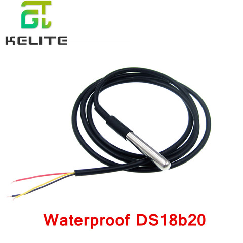 DS18B20 Stainless steel package 1 meter/2meter/3meters waterproof DS18b20 temperature probe temperature sensor 18B20 ► Photo 1/6