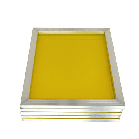 Aluminium 43*31cm Screen Printing Frame Stretched With White 120T Silk Print Polyester Yellow Mesh for Printed Circuit Board ► Photo 1/5