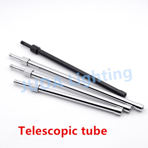 M10 thread black Telescopic tube flexible pipe Telescopic pole chrome alloy hollow pipe for E27 Edison lamp holder ceiling rose  ► Photo 1/1