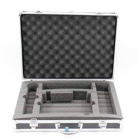 Portable Aluminum Microphon  Box Safety equipment Toolbox Instrument box Storage Case Suitcase Impact Resistant Case With Sponge ► Photo 1/6