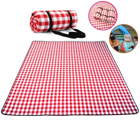 Thicken Pad Breathable Soft Blanket for Outdoor Folding Waterproof Blanket Camping Beach Plaid Picnic Mat ► Photo 1/6