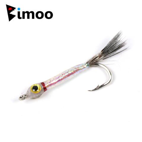 Bimoo 6PCS #6 #8 Small Minnow Fly Trout Fly Fishing Flies Artificial Bait Fake Lure ► Photo 1/6