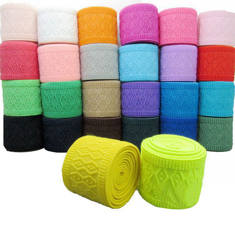 5cm Pants waist Cotton Elastic Rubber band Clothing accessories with double argyle pattern thickened ► Photo 1/2