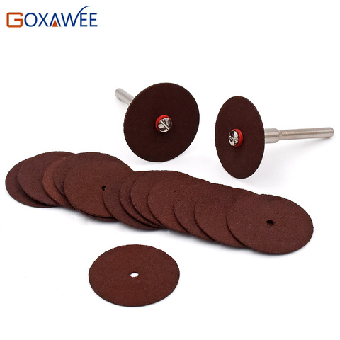 GOXAWEE Saw Blades For Dremel Tools Accessories 36pcs/lot  Resin Cutting Wheel Disc with 2 pcs mandrels For Dremel Rotary Tools ► Photo 1/5