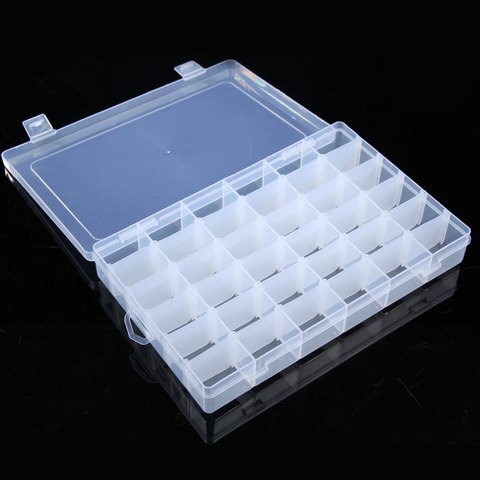 36 Grid storage box Adjustable Plastic box makeup Organizer Storage Container Case cosmetic Make up organizer Jewelry box ► Photo 1/6