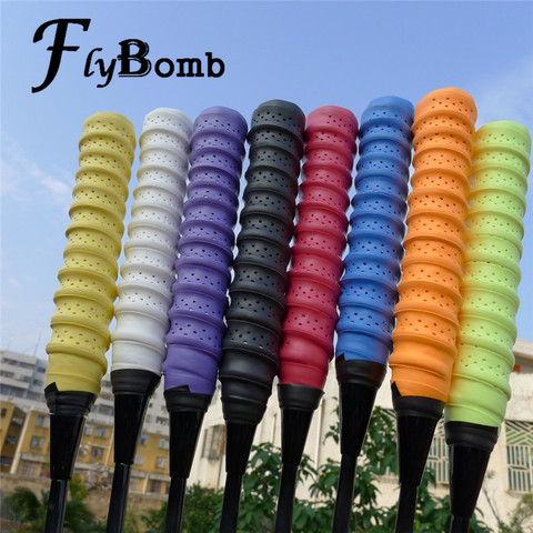FlyBomb High Quality Badminton Rackets OverGrips Tennis Racquet Wraps Anti-slip Keel Grips Hand Glue Elasticity Overgrip L349OLD ► Photo 1/6