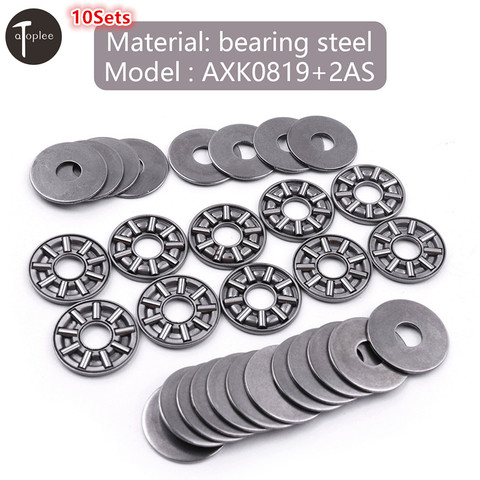 10 Sets AXK0619- AXK1730+2AS Thrust Needle Flat Roller Bearings With Two Washers Thrust Ball Bearing ► Photo 1/5