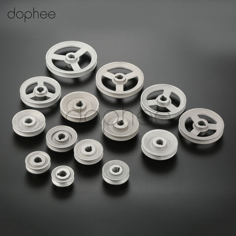 dophee 1pcs Sewing Machine Aluminum Pulley Wheel 45-120mm Solid Hollow Timming Transfer Wheel Sewing Machine Spare Parts ► Photo 1/6