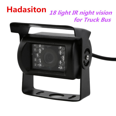 Waterproof Vehicle Backup Camera 18 IR Night Vision Car Rearview Camera for 12-24V Truck / Bus ► Photo 1/6