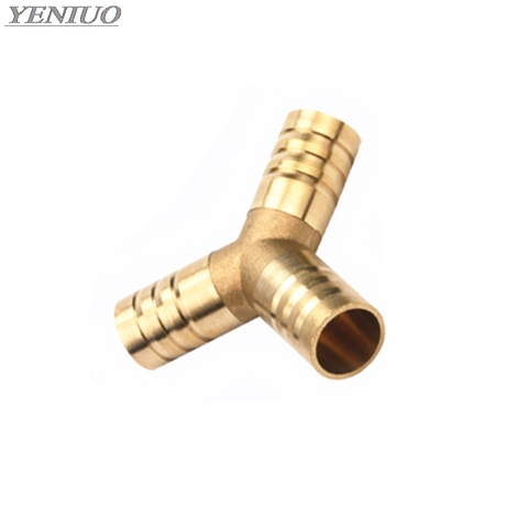 Brass Splicer Pipe Fitting Y Shape 3 Way Hose Barb 4mm-16mm Copper Barbed Connector Joint Coupler Adapter Pneumatic ► Photo 1/2