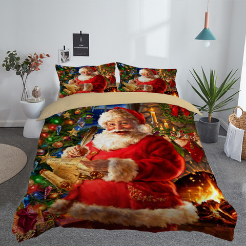 3D Printed Merry Christmas Bedding Set Queen/Twin/King Size  Christmas Decoration for Home ► Photo 1/6