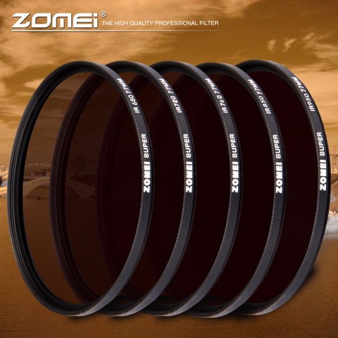 Zomei Infrared IR Filter 680nm 720nm 760nm 850nm 950nm X-RAY Infrared filter for SLR DSLR Camera Lens Nikon Canon Sony ► Photo 1/6