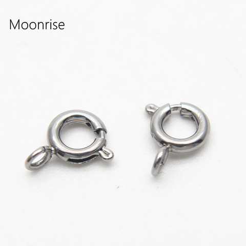 20Pcs 6mm Stainless Steel Spring Ring Round Clasps Open Ring ► Photo 1/6