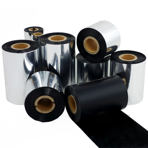 Resin Wax Thermal Transfer Ribbon, 1 inch core,  50 ~ 110MM (Width) x 300Meters  Barcode Ribbon ink Film, 1 Roll ► Photo 1/6