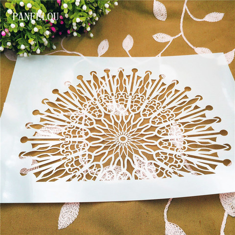 Peacock opening scrapbook stencils spray plastic mold shield DIY cake  hollow Embellishment printing lace ruler valentine - Price history & Review, AliExpress Seller - Beautiful handicrafts Store