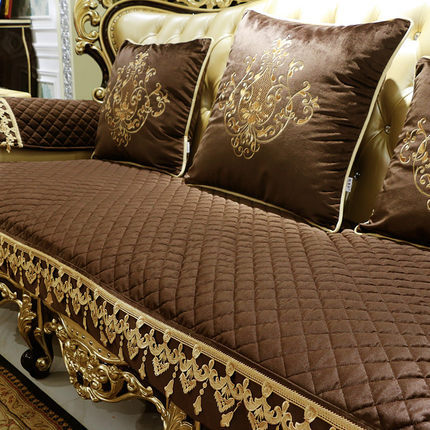 European-style non-slip sofa cushion, winter luxury four seasons universal living room American cushion. ► Photo 1/6