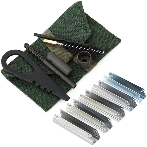 5pcs Spring Steel Stripper Clip 7.62x54 Mosin Nagant 5 round  Magazine Nagant stripper clips And Rifle 6 Piece Cleaning Kit ► Photo 1/6