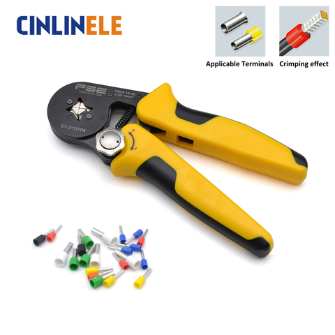 0.08-16mm 11-5AWG Exquisite Package Adjustable Precise Crimp Pliers Tube Bootlace Terminal Crimping Hand Tool HSC8 6-4 VSC9 16-4 ► Photo 1/4