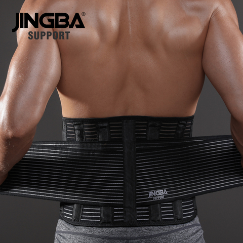 JINGBA SUPPORT Men Waist Trainer Support Sauna Suit Modeling Body Shaper Belt Weight Loss Cincher Slim Faja Gym Workout Corset ► Photo 1/6